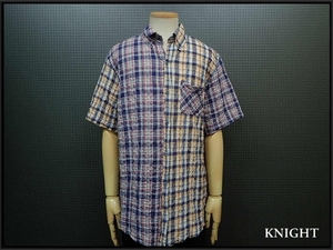 Karl Helmut wrinkle processing shirt *M* Karl hell m/sia soccer /k Lazy pattern /@B1/20*7*1