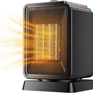 セラミックヒーター 600W/1000W 省エネ 首振り 2段階切替 転倒オフ 小型 ミニ 足元 セラミックファンヒーター