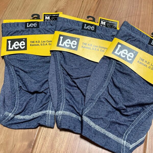新品 Lee メンズ下着 セミビキニブリーフ 巻きゴムタイプ 3枚 M