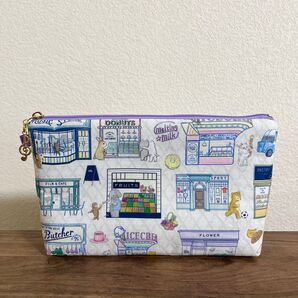 ☆ハンドメイド☆ ユキエモン ホリデー ふんわり ちょこっと 台形ポーチ【M】