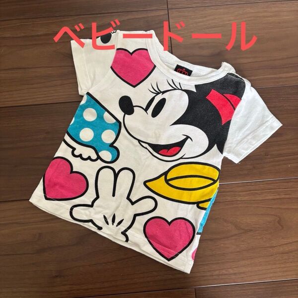 ★ベビードール★ミニーちゃん Tシャツ 半袖 80cm
