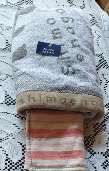 日織商工ハンカチ シマエナガバスタオル
