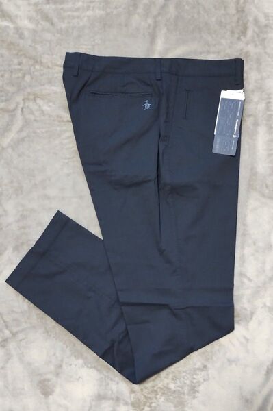 【新品未使用】Munsingwear マンシングウェア メンズ スラックス ロングパンツ ゴルフ ネイビー 紺 100サイズ