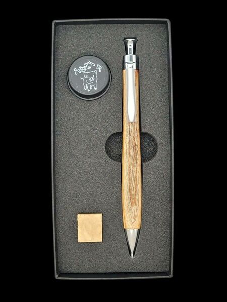 新品 こぶた工房 欅 ケヤキ 極上杢 シャープペンシル0.5ミリ