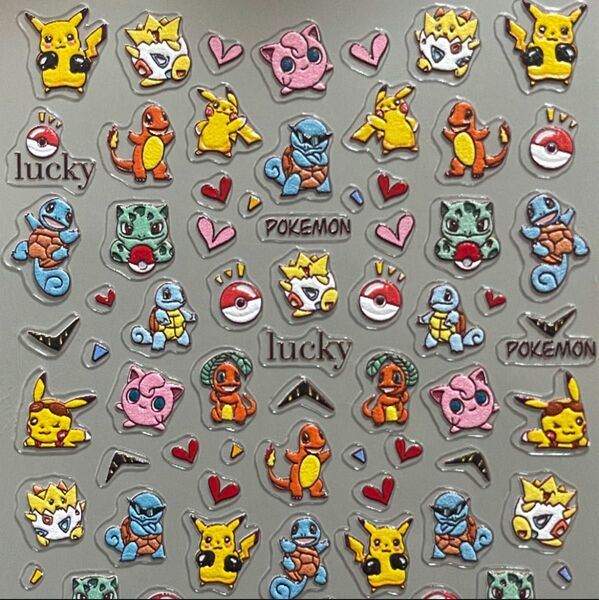 【C06】ネイルシール ポケモン ピカチュウ