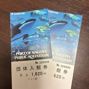 名古屋港水族館 団体入場券 大人2枚