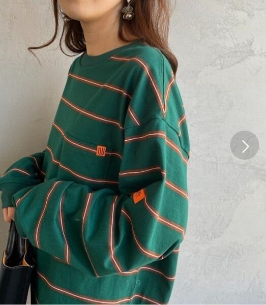 UNIVERSAL OVERALL【ユニバーサルオーバーオール】ロングスリーブポケットTシャツ ボーダー