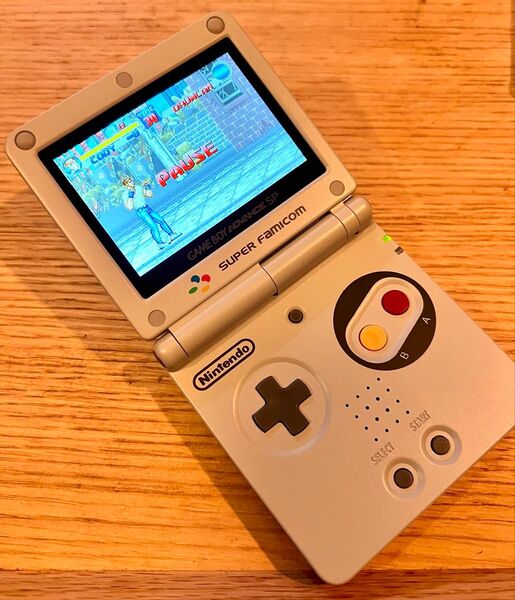 ゲームボーイアドバンスSP SFC風シェル 中古 IPS液晶 v7.1