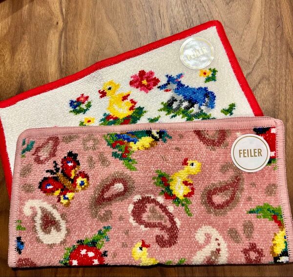 【新品】フェイラー チャムチャムハイジデイ ペイズリー ハンカチ 2枚セット