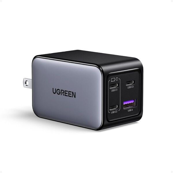 UGREEN Nexode 65W 急速 充電器【4ポート】USB-C×3+USB-A×1 タイプC PD3.0 GaNII