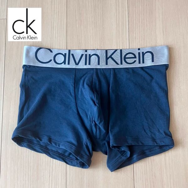 カルバンクライン 下着 メンズ S メタリックバンド STEEL COTTON ボクサーパンツ Calvin Klein