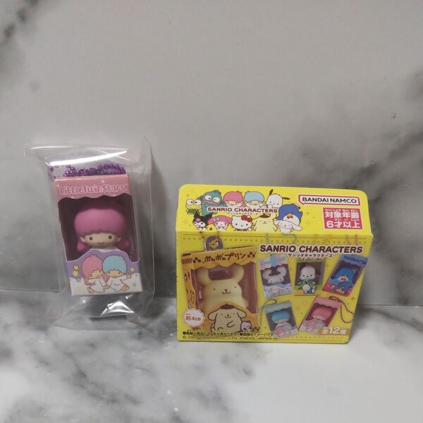 【新品未使用品】サンリオキャラクターズ チョコボックス リトルツインスターズ ララ 食玩 ボールチェーンキーホルダー
