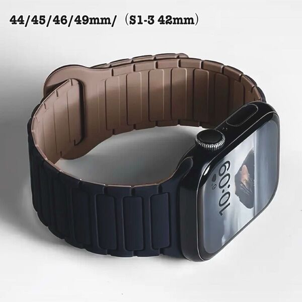 【新品】アップルウォッチ シリコンバンド Apple Watch スマートウォッチベルト マグネット