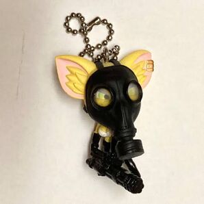 ガチャ ガスマスクアニマルズ ミニチュアフィギュアマスコット動物キーホルダーチャーム 平成レトロ ボールチェーン 送料無料匿名配送