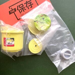 ガチャ THE保存容器 ミニチュアフードフィギュア トンボつけもの容器 白菜 小物入れ 野菜 漬物 入り 食品サンプル ケンエレ