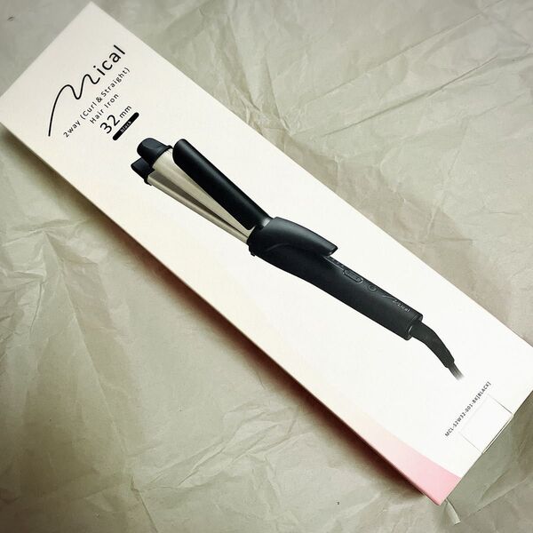 【新品未開封】mical(ミカル)2wayヘアアイロン 32mm カール ストレート