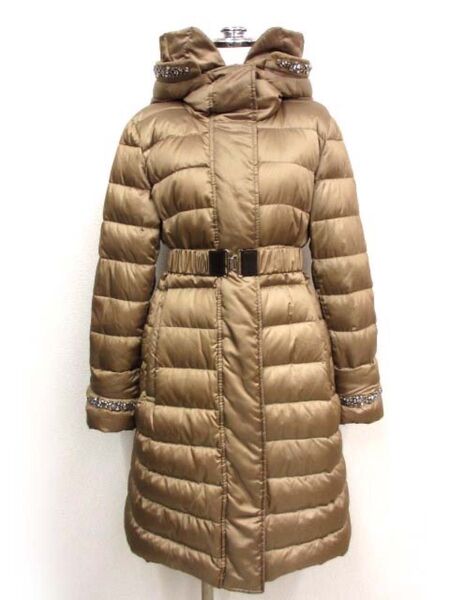 美品 マックスマーラ 'S MAX MARA リバーシブル ダウンコート 36 ビジュートリム&付け袖付