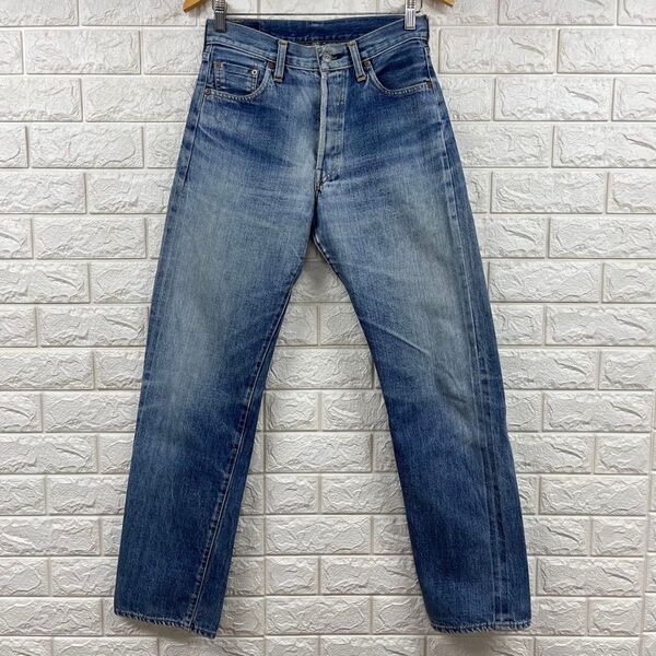 98年 USA バレンシア製 LEVI'S リーバイス 501XX DENIM w30 BigE 555 鬼ヒゲ アメリカ製