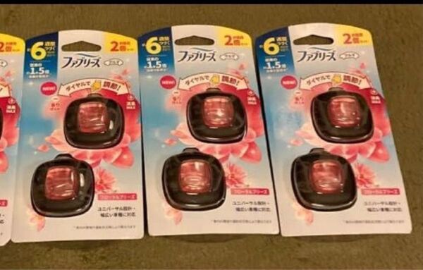 P&G ファブリーズ クルマ イージークリップ フローラルブリーズ 2.4ml 2個入 3セット