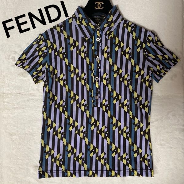 FENDI ズッカ柄 半袖シャツ トップス カットソー 総柄 42