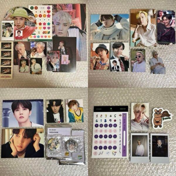 BTS バンタン JHOPE ホソク ホビ グッズ セット まとめ売り トレカ ポストカード キーリング ステッカー