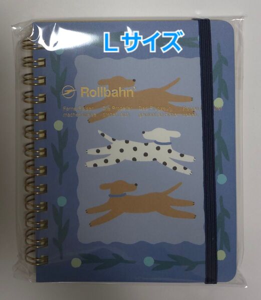 最終値下げ デルフォニックス パルテ ロルバーン ポケット付メモ Lサイズ ブルー イヌ