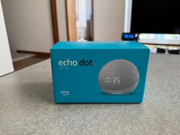 Echo Dot 第4世代 時計付き スマートスピーカー グレーシャーホワイト