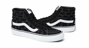 黒 26cm Supreme Vans Hole Punch Denim Sk8-Hi Pro バンズ