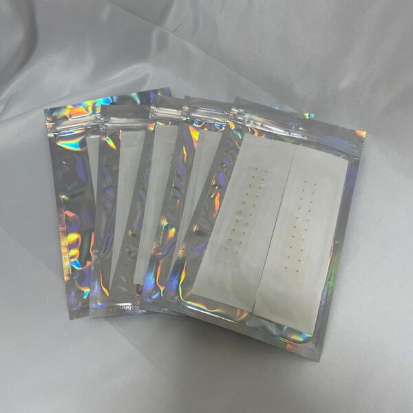 耳つぼシール 5パック 金粒100粒 耳ツボジュエリー お得 おまとめ 耳ツボ リラックス ゴールド 健康 耳 シンプル 小さめ