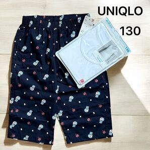 UNIQLO ユニクロ ドラえもん ステテコ エアリズムタンクトップ 130cm AIRism インナー ハーフパンツ 下着