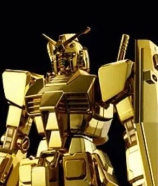 ガンダムベース限定景品 HG ガンダム ゴールドコーティング アクションベース1連邦軍Verメタリック セット