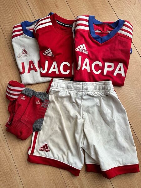 ジャクパ サッカー ユニフォーム 130サイズ 3点セット