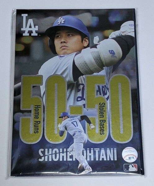 MLB認定2024年 ドジャース大谷翔平 50-50達成&ホームラン王獲得記念 プレミアムフレーム