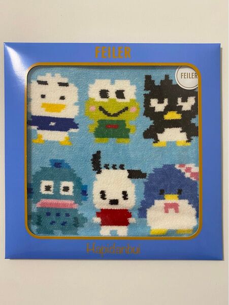【新品】フェイラー サンリオ はぴだんぶい FEILER ハンカチ ハンドタオル ケロッピ タキシードサム ポチャコ ハンギョドン