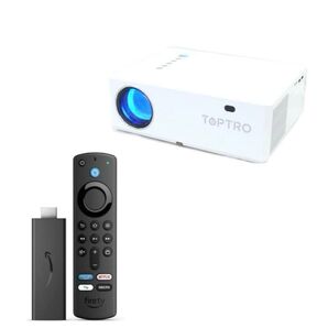 最新版 Amazon fire tv stick HDと TOPTRO tr81 プロジェクター ホーム シアター セット 映画館