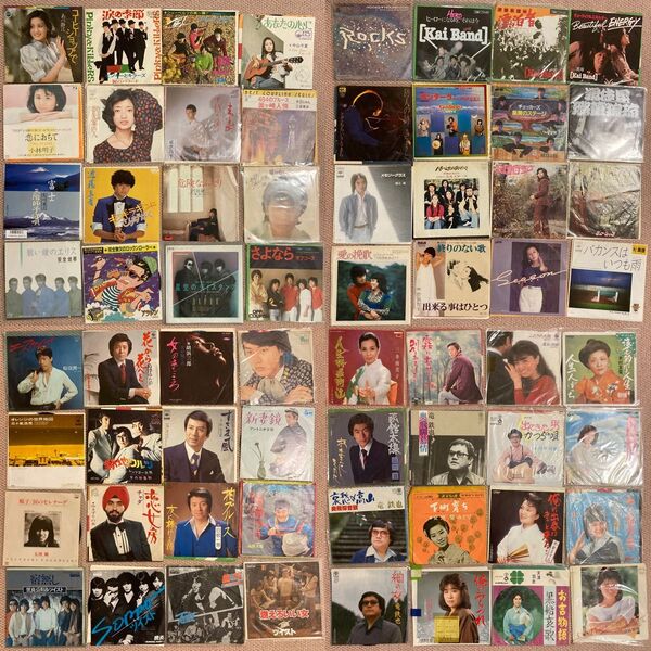 昭和レトロ歌謡、演歌、ニューミュージック等 EPレコード80枚まとめ売り V