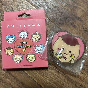ちいかわ くりまんじゅう ハート型スマホグリップ 韓国