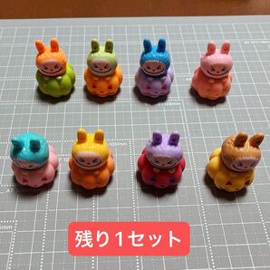 165.可愛い 立体labubuかぼちゃ デコパーツ 8個まとめ売り ハンドメイド材料