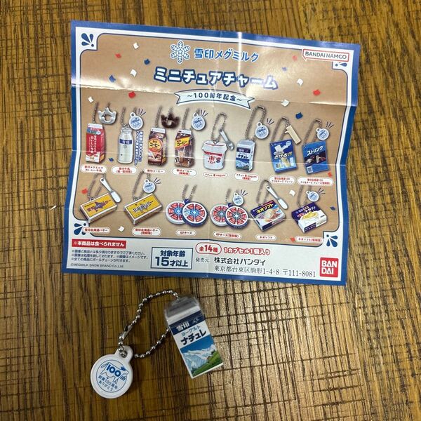 雪印メグミルク ミニチュアチャーム~100周年記念〜 ナチュレ恵