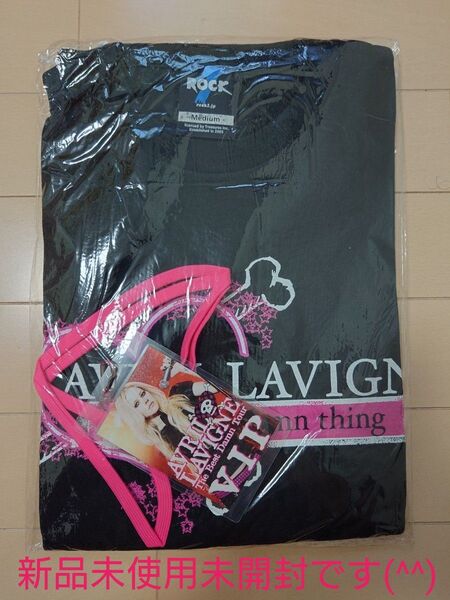 【新品未使用・超希少】Avril Lavigne 2008 VIP限定グッズセット Tシャツ+バッグ+VIPパス