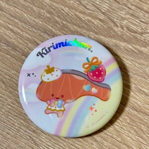 むにゅぐるみパティオ いちご新聞 サンリオ 缶バッジ KIRIMIちゃん きりみちゃん
