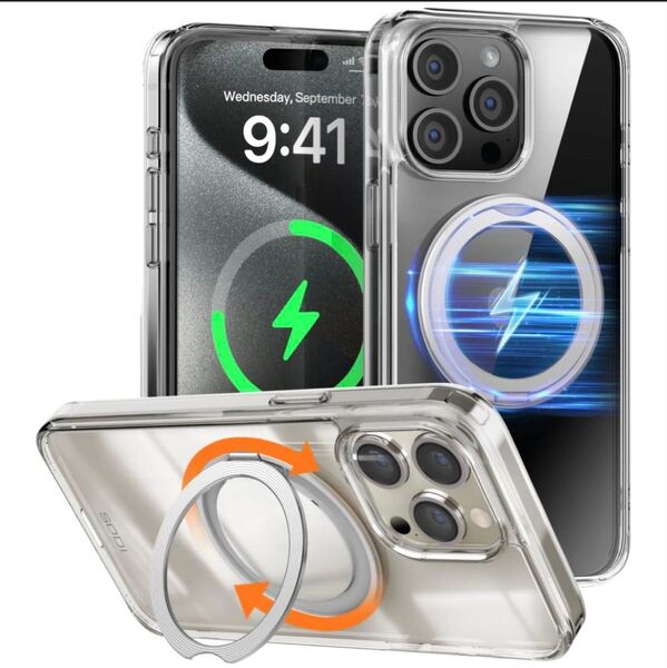 iPhone15Pro Maxケース SODI Ring Case ブラック