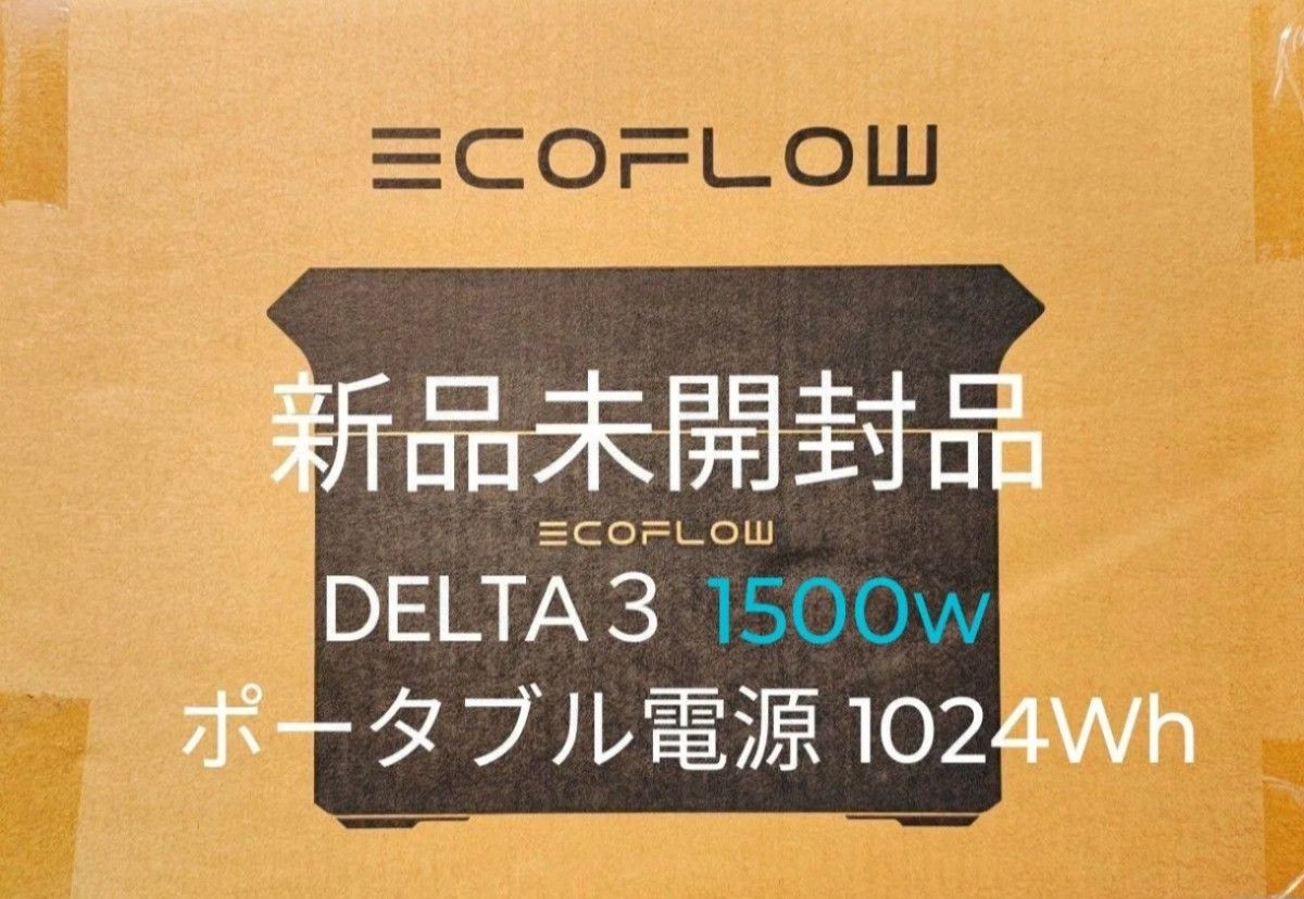【配送料込み】エコフロー EcoFlow DELTA DELTA3 ECOFLOW ポータブル電源 1024Wh キャンプ 車中泊