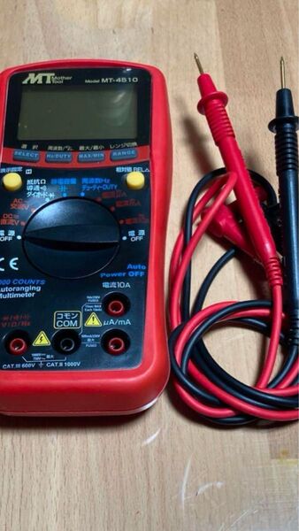 MotherTool デジタルマルチメーター MT-4510 レッド