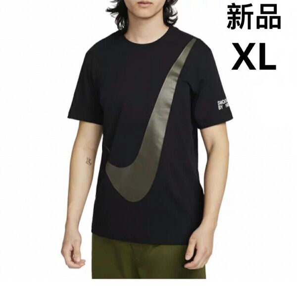 新品 ナイキ NIKE スポーツウェア ビッグ スウッシュ ハイブリッド スポーツ トレーニング 半袖 Tシャツ XLサイズ
