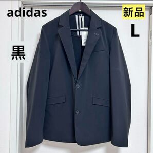 新品 アディダス adidas テイラードジャケット ブラック ゴルフ Lサイズ