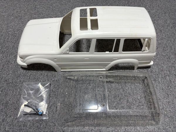 トラックボディシェル 1/10 RC カーボディシェルアップグレードパーツ 313mm ホイールベース ランクル80