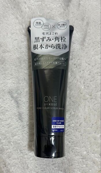 ONE BY KOSE ワンバイコーセー ポアクリアスクラブウォッシュ 洗顔料 01