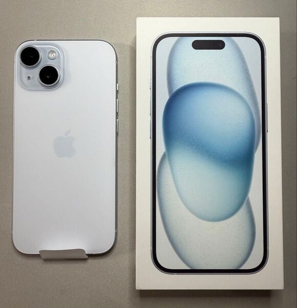 【美品】iPhone15 128GB SIMフリー ブルー