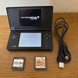 ニンテンドーDSi ブラック ソフト2本&充電ケーブル付き 動作品